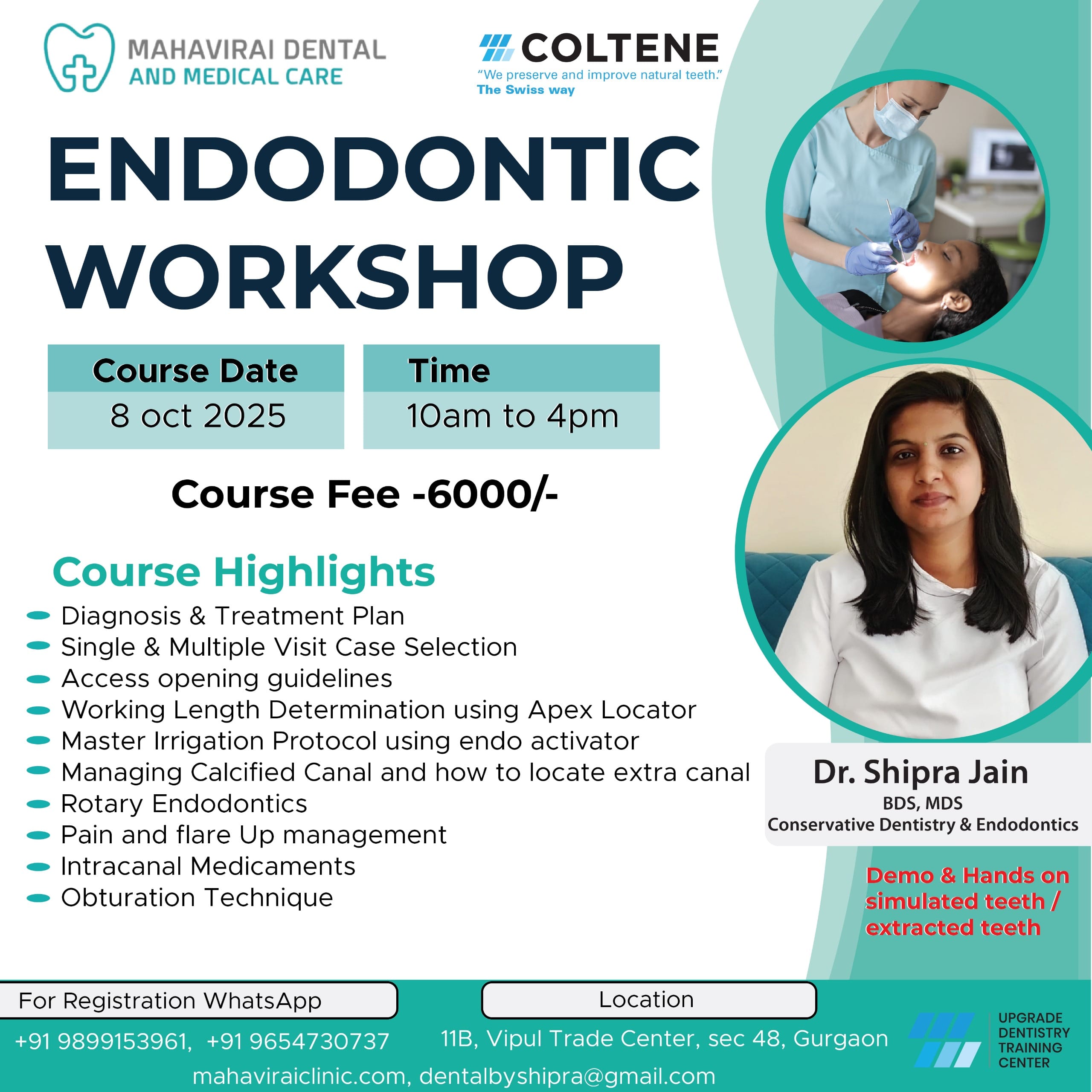 Workshop at Mahavirai Dental and Medical Care 1 endodontic workshop mahavirai dental and medical care